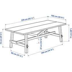 Set masa scaune Ikea Skogsta 235cm 1+6 (Acacia) Thumb