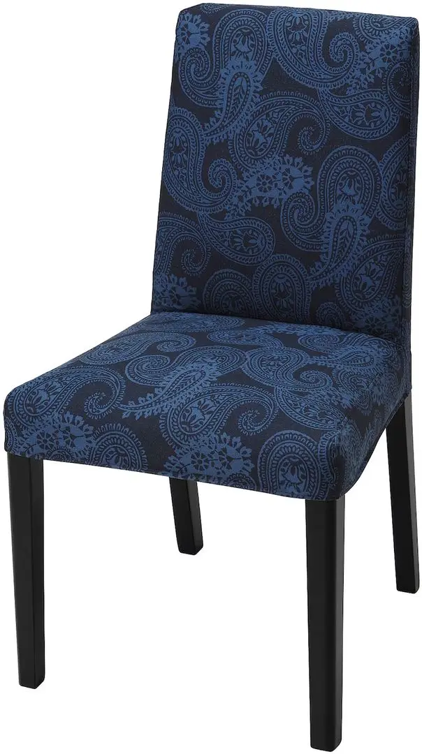 Обеденный набор Ikea Skogsta/Bergmund/Kvillsfors 235x100см 1+6 (Акация/Черный/Темно-синий) - 4