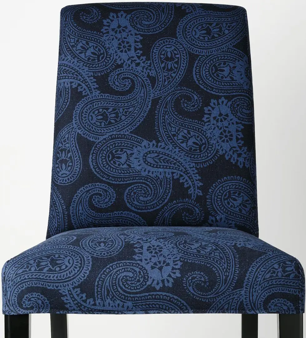 Обеденный набор Ikea Skogsta/Bergmund/Kvillsfors 235x100см 1+6 (Акация/Черный/Темно-синий) - 5