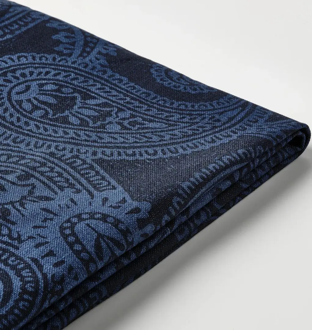 Обеденный набор Ikea Skogsta/Bergmund/Kvillsfors 235x100см 1+6 (Акация/Черный/Темно-синий) - 6