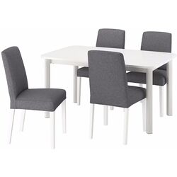 Set masa scaune Ikea Standtorp/Bergmund/Gunnared 150/205/260cm 1+4 (Alb/Gri) Thumb