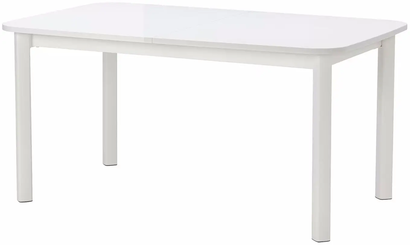 Set masa scaune Ikea Standtorp/Bergmund/Gunnared 150/205/260cm 1+4 (Alb/Gri) - 3