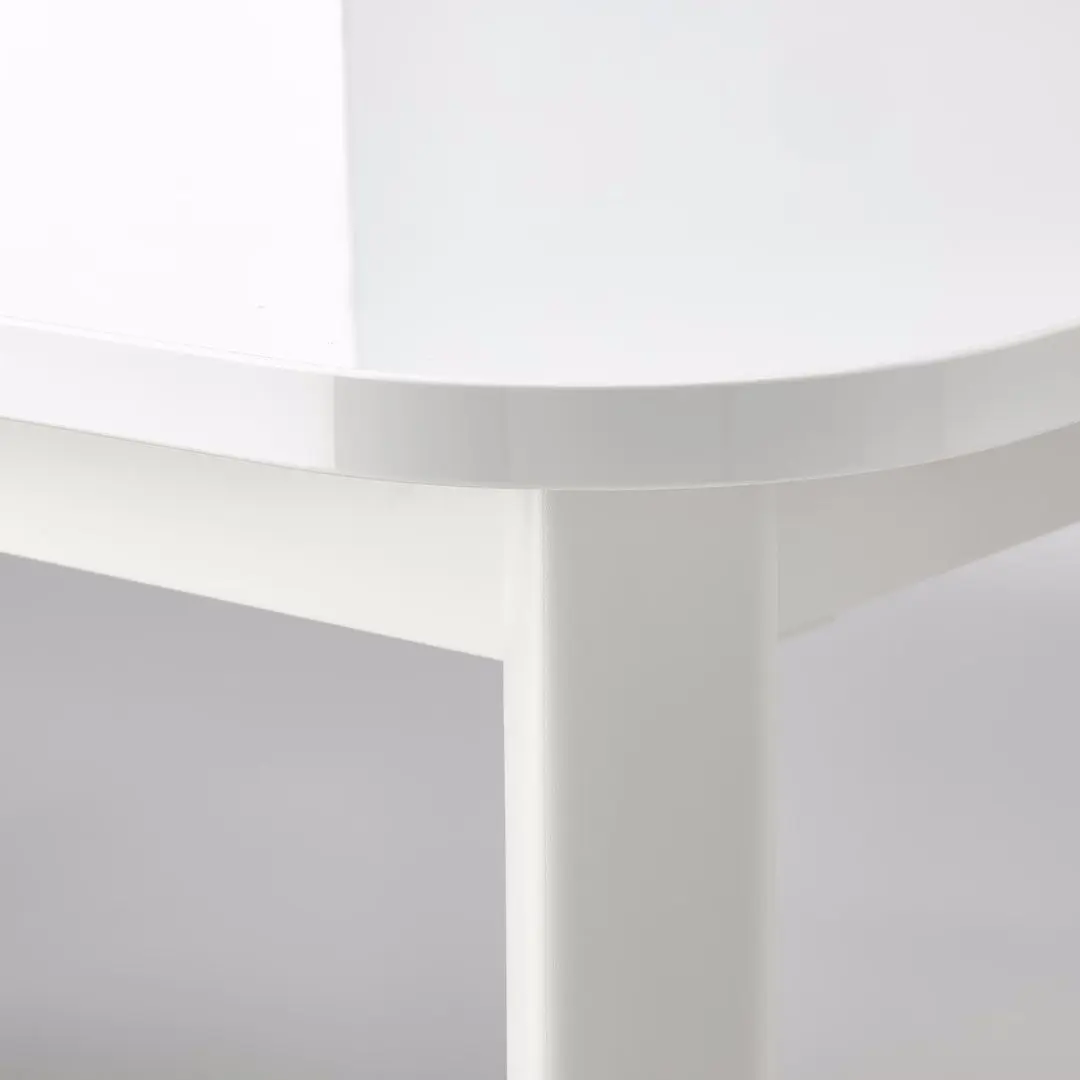 Set masa scaune Ikea Standtorp/Bergmund/Gunnared 150/205/260cm 1+4 (Alb/Gri) - 4