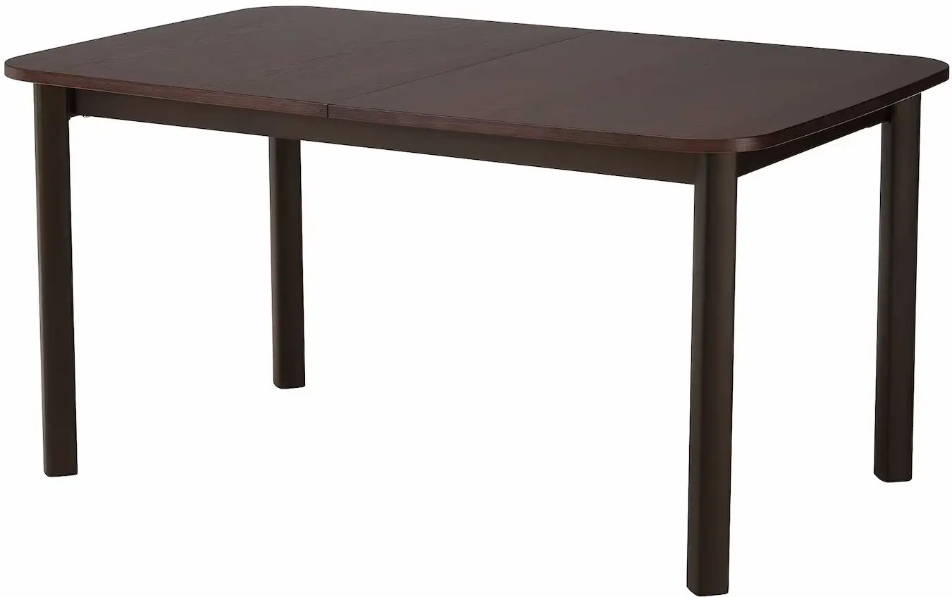 Обеденный набор Ikea Standtorp/Marenas/Gunnared 1+4 (Коричневый/Черный/Красно-коричневый)