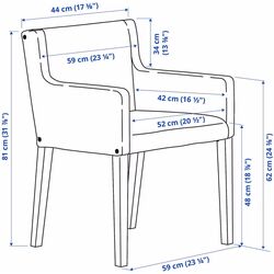 Обеденный набор Ikea Standtorp/Marenas/Gunnared 1+4 (Коричневый/Черный/Красно-коричневый) Thumb