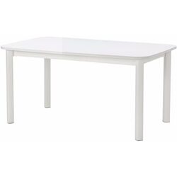Обеденный набор Ikea Standtorp/Odger 150/205/260см 1+4 (Белый/Антрацит) Thumb