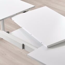 Обеденный набор Ikea Standtorp/Odger 150/205/260см 1+4 (Белый/Антрацит) Thumb