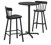 Set masa scaune Ikea Stensele/Norraryd 1+2 (Antracit/Negru)