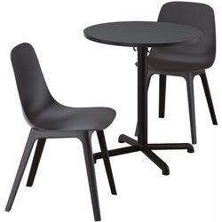 Обеденный набор Ikea Stensele/Odger 70см 1+2 (Антрацит) Thumb