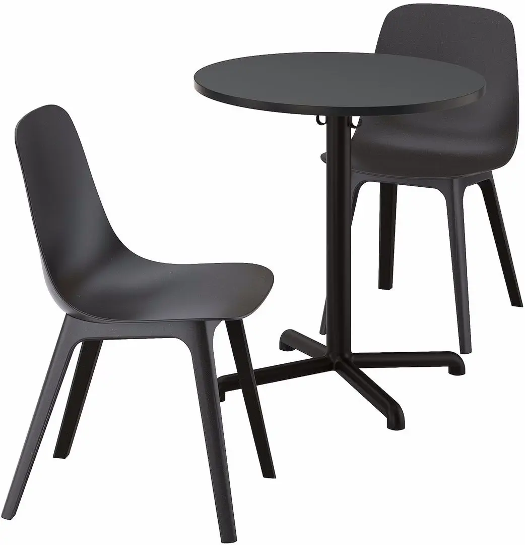 Обеденный набор Ikea Stensele/Odger 70см 1+2 (Антрацит)