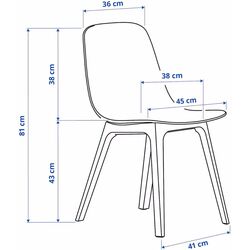 Set masa scaune Ikea Stenssele/Odger 70x70cm 1+2 (Antracit) Thumb