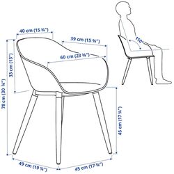 Set masa scaune Ikea Strandtorp/Gronsta brate 150/205/260cm 1+4 (Maro/Alb) Thumb