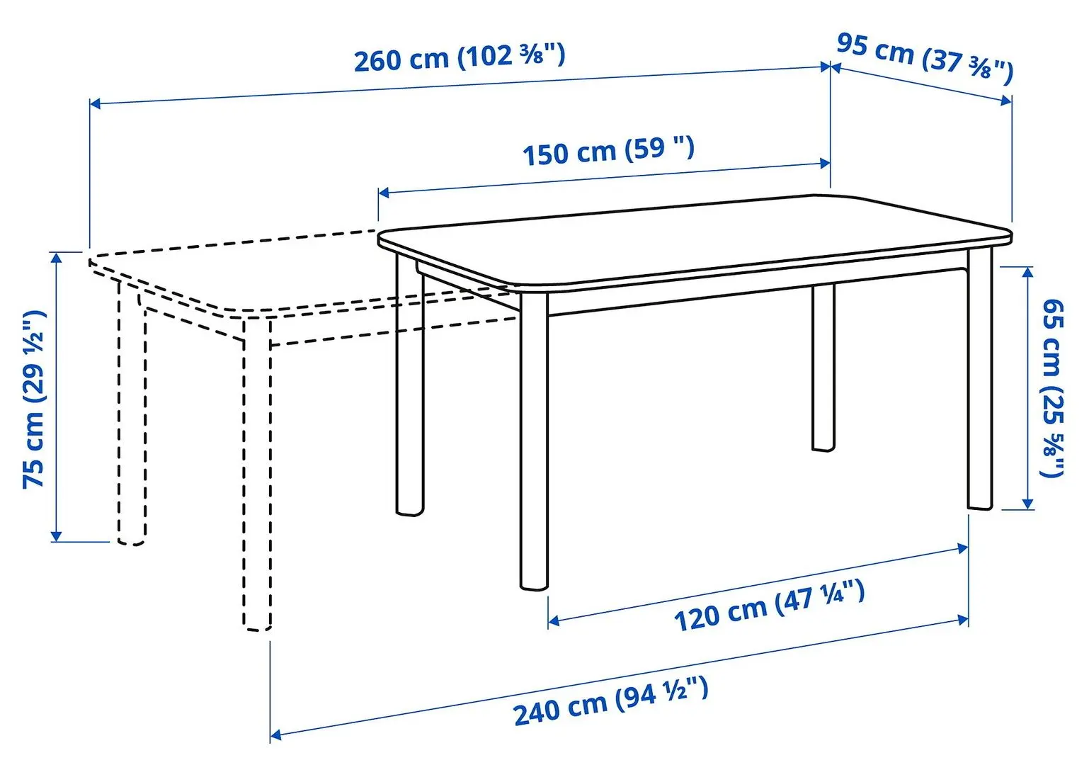 Set masa scaune Ikea Strandtorp/Marenas/Gunnared 150/205/260cm 1+6 (Maro/Negru/Gri inchis)