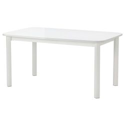 Set masa scaune Ikea Strandtorp/Nilsove ratan 150x205x260 Alb (1+4) Thumb