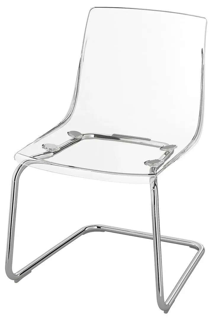 Обеденный набор Ikea Strandtorp/Tobias 150/205/260x95см 1+4 (Белый/Прозрачный)