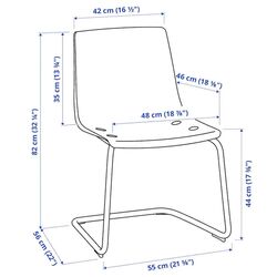 Обеденный набор Ikea Strandtorp/Tobias 150/205/260x95см 1+4 (Белый/Прозрачный) Thumb