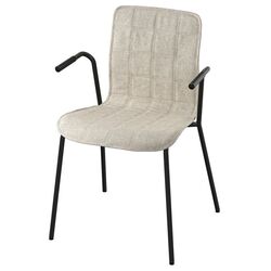 Обеденный набор Ikea Tommaryd/Laktare 130x70 Антрацит/Светло-бежевый/Черный (1+4) Thumb