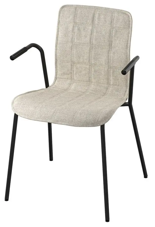 Обеденный набор Ikea Tommaryd/Laktare 130x70 Антрацит/Светло-бежевый/Черный (1+4) - 4