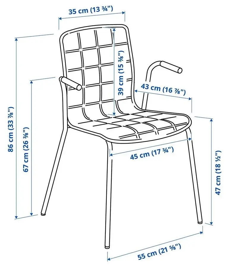 Обеденный набор Ikea Tommaryd/Laktare 130x70 Белый Дубовый Шпон/Антрацит/Светло-зеленый (1+4) - 6