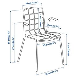 Обеденный набор Ikea Tommaryd/Laktare 130x70 Белый Дубовый Шпон/Светло-бежевый/Белый (1+4) Thumb