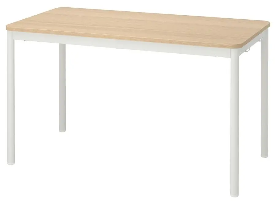 Обеденный набор Ikea Tommaryd/Laktare 130x70 Белый Дубовый Шпон/Светло-зеленый/Белый (1+4) - 2