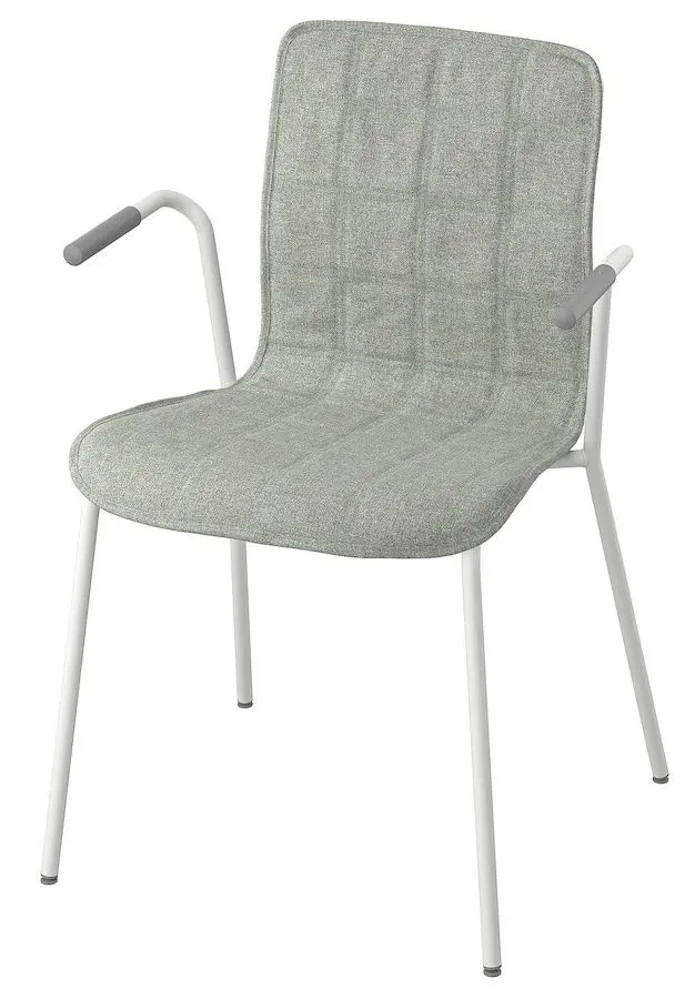 Обеденный набор Ikea Tommaryd/Laktare 130x70 Белый Дубовый Шпон/Светло-зеленый/Белый (1+4) - 4