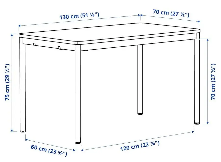 Обеденный набор Ikea Tommaryd/Laktare 130x70 Белый/Светло-зеленый (1+4) - 4