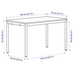 Set masa scaune Ikea Tommaryd/Teodores 130x70 Stejar Alb/Alb (1+4) Thumb