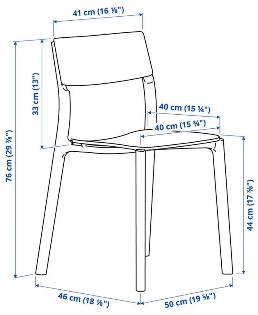 Set masa scaune Ikea Vangsta/Janinge 80x120 Alb/Galben (1+2)
