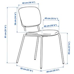 Обеденный набор Ikea Vangsta/Karljan 120x180 Черный Темно-коричневый/Бирюзовый (1+4) Thumb