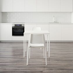 Set masa scaune Ikea Vangsta/Teodores 80/120cm 1+2 (Alb) Thumb
