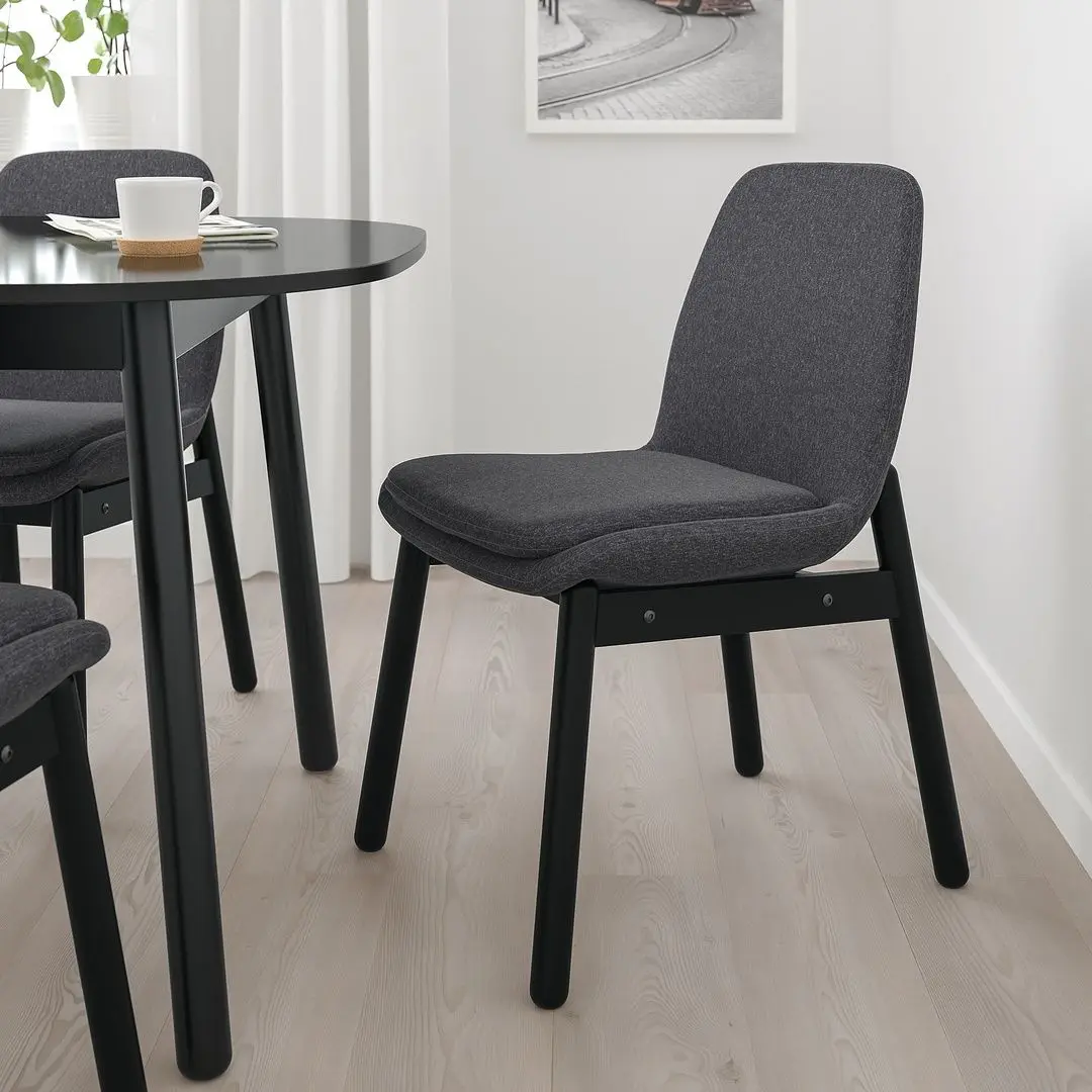 Set masa scaune Ikea Vedbo 160x95cm 1+4 (Negru)