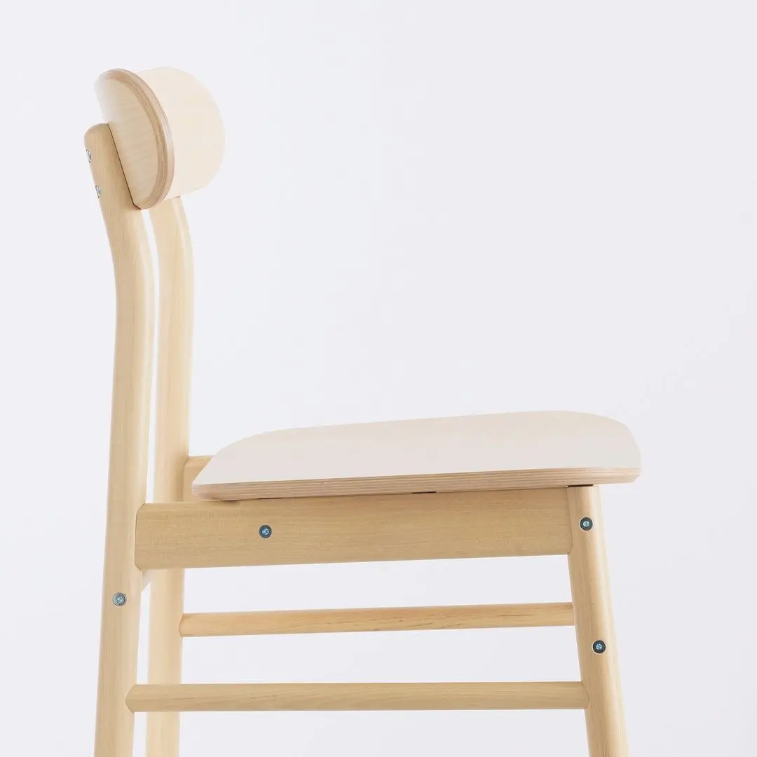 Set masa scaune Ikea Vedbo/Ronninge 160x95 Alb/Mesteacan (1+4)