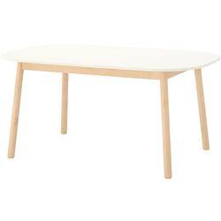 Обеденный набор Ikea Vedbo/Ronninge 240x105 Белый/Береза (1+6) Thumb