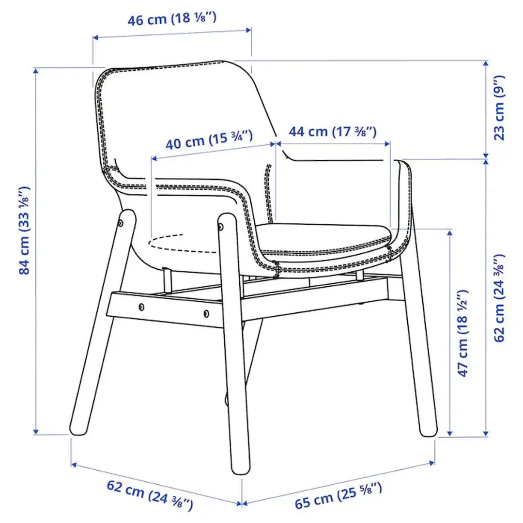 Обеденный набор Ikea Vedbo/Vedbo 160x95 Черный (1+4) - 9