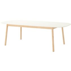 Set masa scaune Ikea Vedbo 240x105cm 1+6 (Alb/Mesteacan/Gri mediu) Thumb