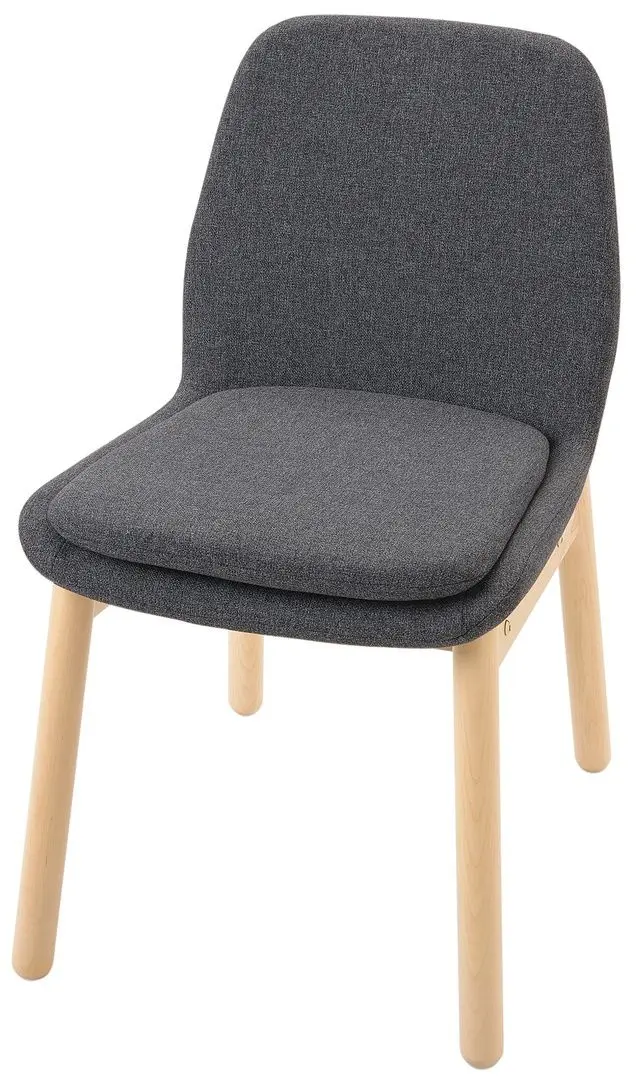 Set masa scaune Ikea Vedbo 240x105cm 1+6 (Alb/Mesteacan/Gri mediu) - 6