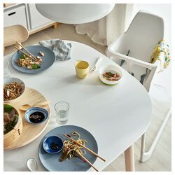 Set masa scaune Ikea Vedbo 240x105cm 1+6 (Alb/Mesteacan/Gri mediu) Thumb
