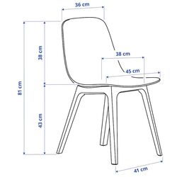 Обеденный набор Ikea Voxlov/Odger 180x90см 1+4 (Бамбук/Антрацит) Thumb