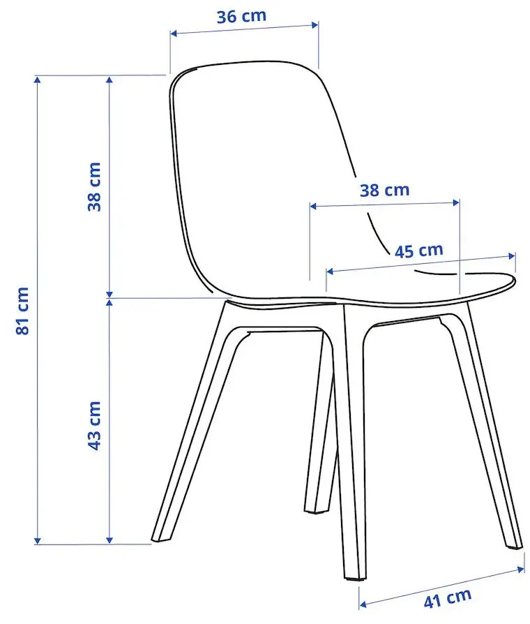 Обеденный набор Ikea Voxlov/Odger 180x90см 1+4 (Бамбук/Антрацит)