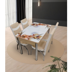 Set de sufragerie Kelebek ES-24 1+4 (Beige/White) Thumb