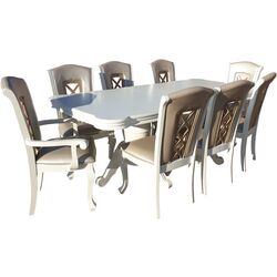 Обеденный набор Marcel Prod AC3514 1+8 (White) Thumb