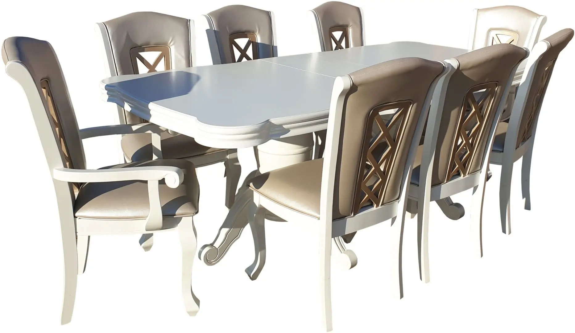 Обеденный набор Marcel Prod AC3514 1+8 (White)