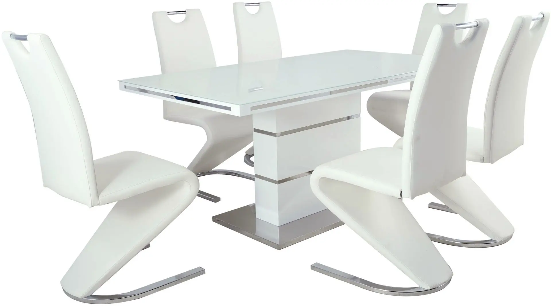 Set de sufragerie Marcel Prod DA1128DA2626 1+6 (White/Silver)