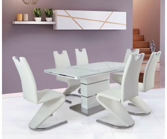 Set de sufragerie Marcel Prod DA1128DA2626 1+6 (White/Silver)