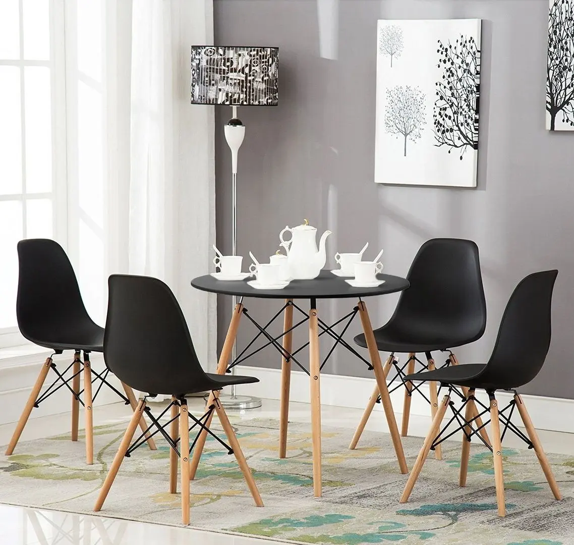 Set de sufragerie Marcel Prod DA151BKDA232BK 1+4 (Black/Natural)