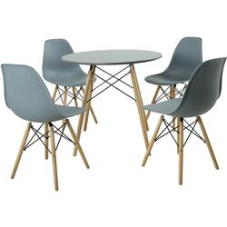 Set de sufragerie Marcel Prod DA151GREYDA232GREY 1+4 (Grey/Natural) Thumb