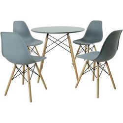 Set de sufragerie Marcel Prod DA151GREYDA232GREY 1+4 (Grey/Natural) Thumb