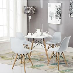 Set de sufragerie Marcel Prod DA151WDA232W 1+4 (White/Natural)