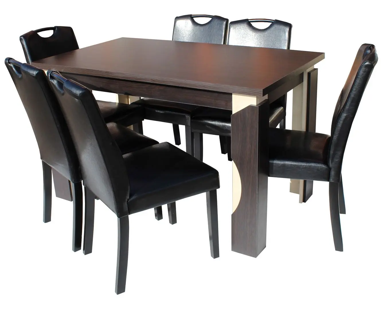 Set de sufragerie Marcel Prod SM138RH6002N 1+6 (Black/Wenge/Birch)